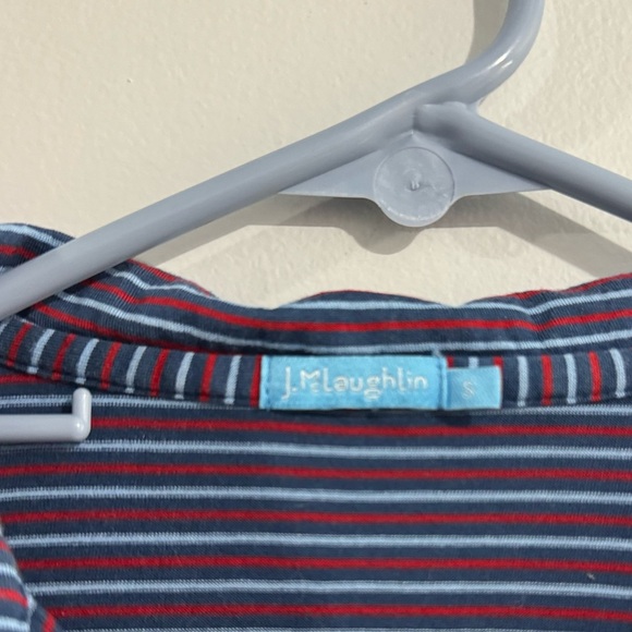 J. McLaughlin Callahan Cotton Polo in Stripe Mens Size S - Picture 3 of 3